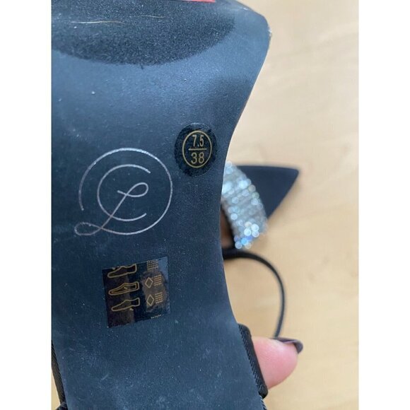 Chinese Laundry "Justine"dress heels sandals Womens Size 7.5 NEW rhinestone - Picture 5 of 8